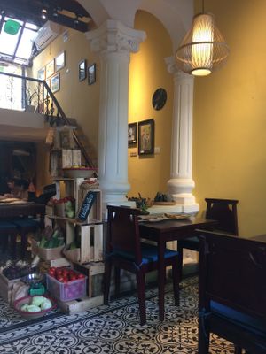 Veggies for sale at V's Home in Hanoi