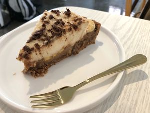 Banoffee tart. So good!! at The Raw by Twins in Seoul