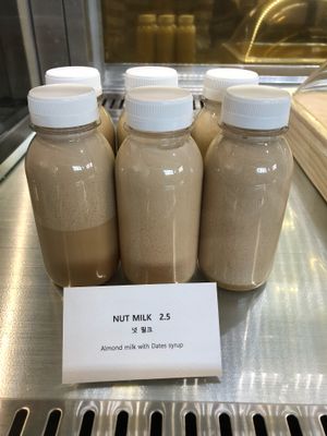 Almond milk  at The Raw by Twins in Seoul