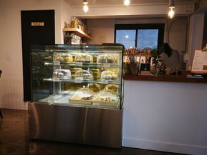 Cake selection at The Raw by Twins in Seoul