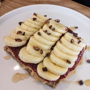 PBJ open sandwich at The Raw by Twins in Seoul