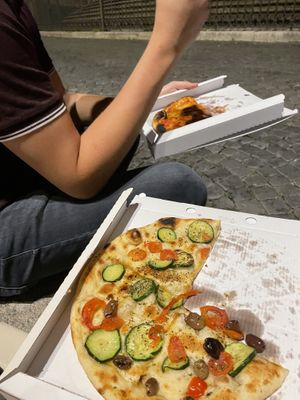   at Trieste Pizza in Rome