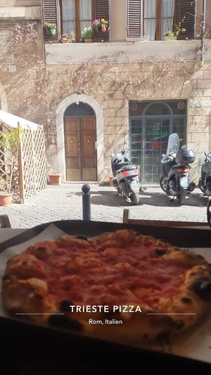   at Trieste Pizza in Rome