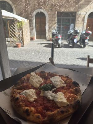   at Trieste Pizza in Rome