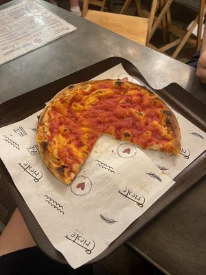   at Trieste Pizza in Rome