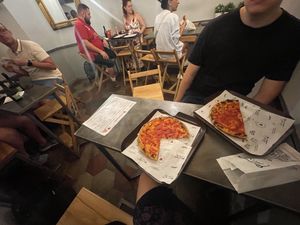   at Trieste Pizza in Rome