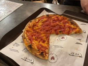   at Trieste Pizza in Rome