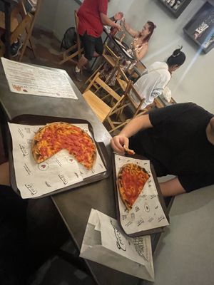   at Trieste Pizza in Rome