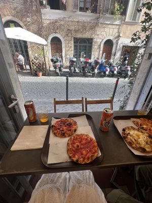   at Trieste Pizza in Rome