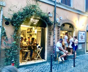 The venue  at Trieste Pizza in Rome