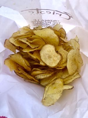 Crisps with salt and pepper   at Trieste Pizza in Rome