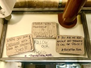 Banter!  at Trieste Pizza in Rome