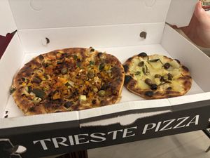  at Trieste Pizza in Rome