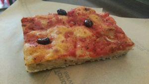 Foccacia at Trieste Pizza in Rome