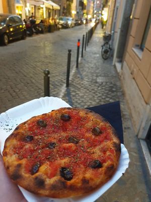 nice Snack at Trieste Pizza in Rome