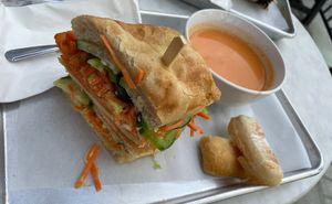Bahn Mi with side to park soup   at Lemon Tree in Boise