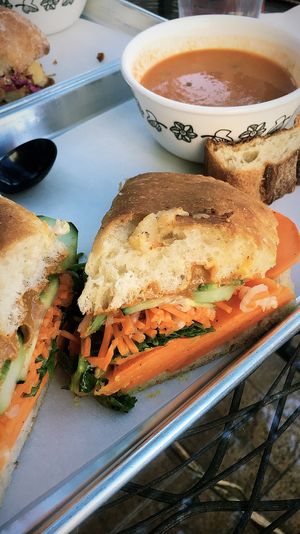 Bahn Mi + Creamy Tomato Soup at Lemon Tree in Boise