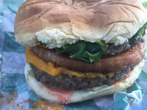 Vegan Big Lu at Luther Burger in Richmond
