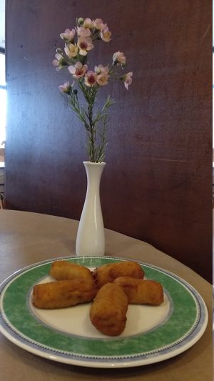 Croquetas veganas de rovellons at Restaurant Paiolet in Tortosa
