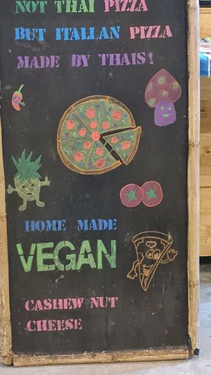Vegan Pizza at Pizza Luna / Tito's Burritos in Koh Phangan