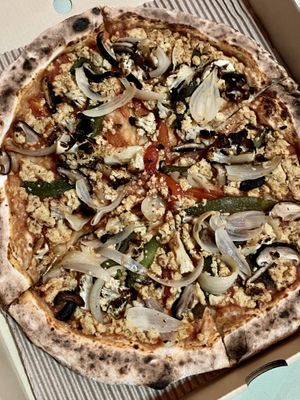 Vegan pizza   at Pizza Luna / Tito's Burritos in Koh Phangan