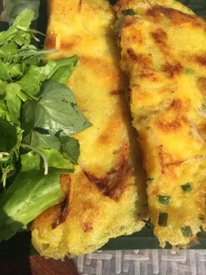 Vietnamese Pancake  at Mama Vegetarian Cafe in Hoi An