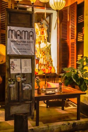 How to find us - 35 Nguyen Thai Hoc  at Mama Vegetarian Cafe in Hoi An