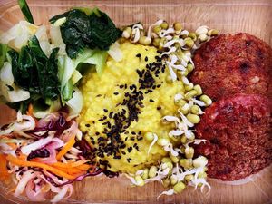 Millet with black sesame  at Solo in Lisbon