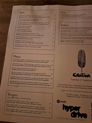  at Cantina Teguise in Lanzarote