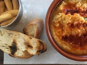 Hummus  at Cantina Teguise in Lanzarote