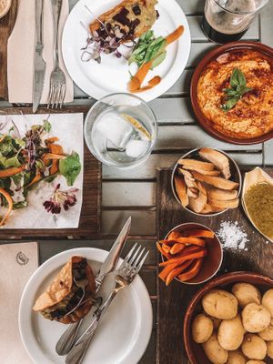 Vegan and gluten free table 🔥 at Cantina Teguise in Lanzarote