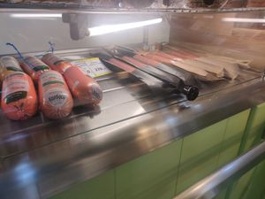 Vegan sausages at Rada in Chelyabinsk