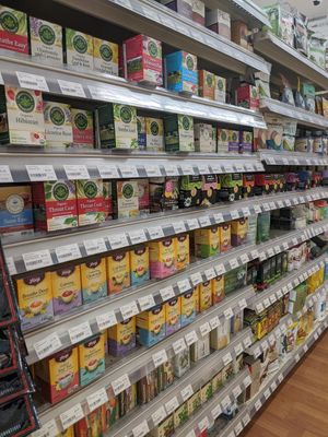 Tea at Pacific Health Foods in Carpinteria