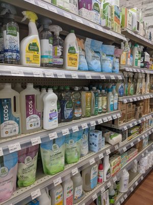 Cleaning products at Pacific Health Foods in Carpinteria