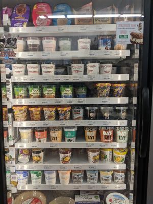 Ice cream at Pacific Health Foods in Carpinteria