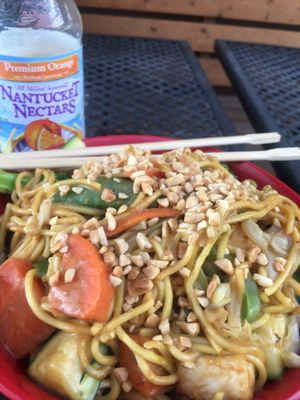 Tofu Peanut Noodle Bowl at Yokozuna Teriyaki in Meridian