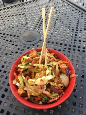 Sweet Onion Bowl with Tofu at Yokozuna Teriyaki in Meridian