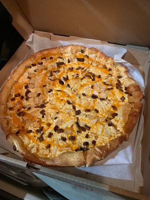 Buffalo chicken pizza at Primoz Pizzeria in Cleveland