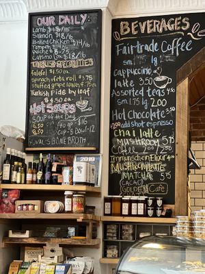 Beverage board  at The Big Cheese in Rosendale
