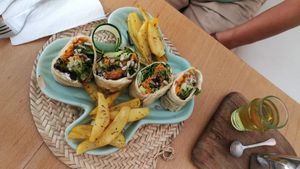 Vegan wrap at Gaïa  in Marrakech