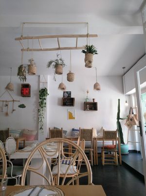 The restaurant at Gaïa  in Marrakech