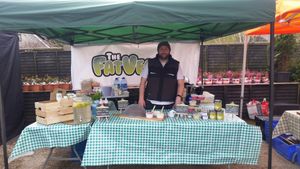 The Fat Vegan himself! at The Fat Vegan - Food Stall in Cork