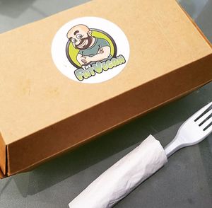 Packaging at The Fat Vegan - Food Stall in Cork