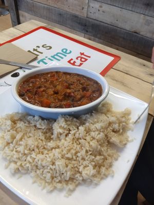 Bean chili at The Vegan Rocket in Lisburn