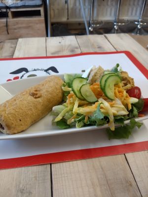 Sausage roll at The Vegan Rocket in Lisburn