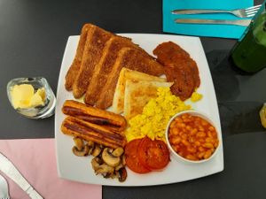 All day breakfast at The Vegan Rocket in Lisburn