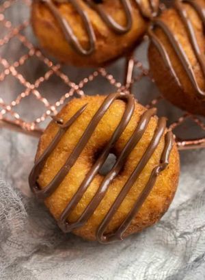 Mini doughnuts at The Vegan Rocket in Lisburn
