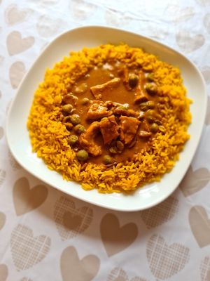 Chickpea and sweet potato curry at The Vegan Rocket in Lisburn
