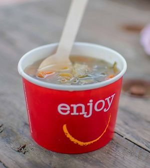 Soup at The Vegan Rocket in Lisburn