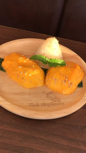 mango sticky rice  at Thai Elephants in Watkins Glen